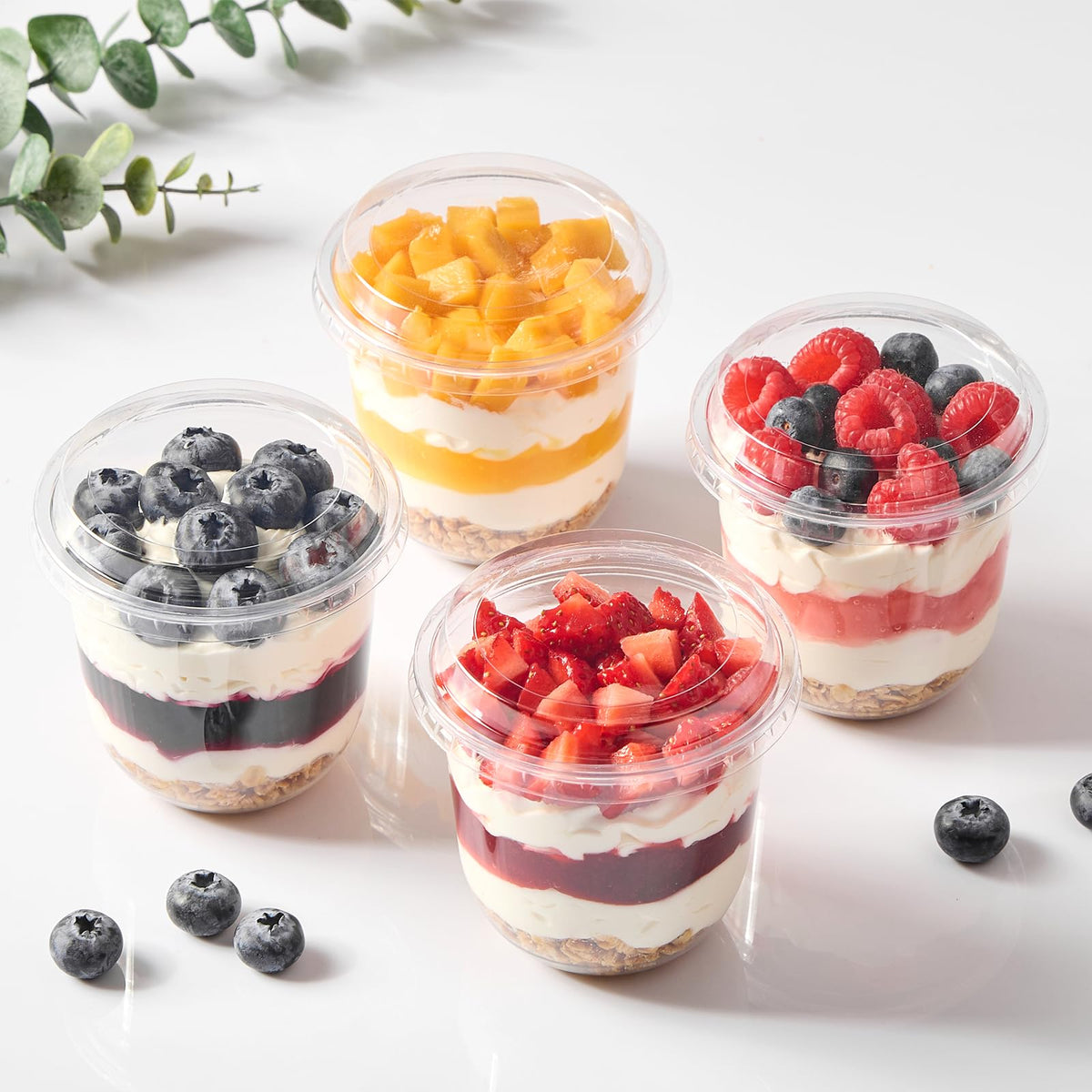 Jycnolm freezer-safe cups for fruit and desserts keep freshness.