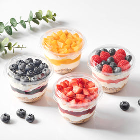 Jycnolm parfait yogurt cups ideal for creamy layers and toppings.