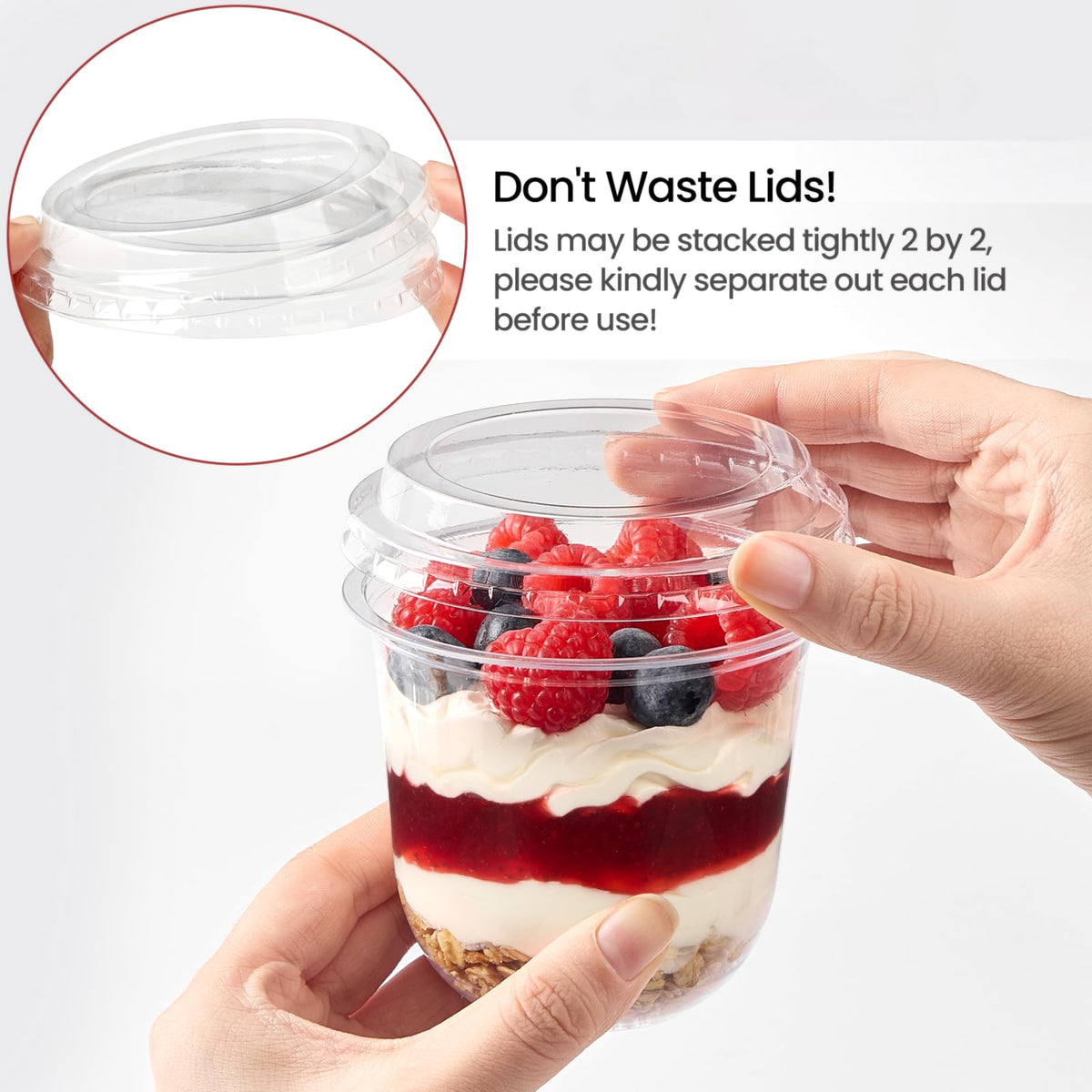 Jycnolm party dessert cups 50-pack for entertaining guests.