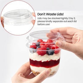 Jycnolm party cups with lids simplify serving at gatherings.