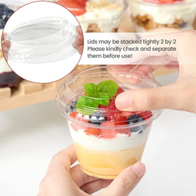 Jycnolm party-serving cups provide reliable portions for desserts and snacks.