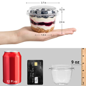 Jycnolm sealed lids prevent spills, ideal for to-go desserts.