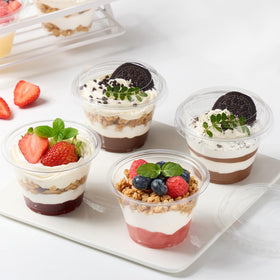 Jycnolm stackable cups with lids simplify storage after events.