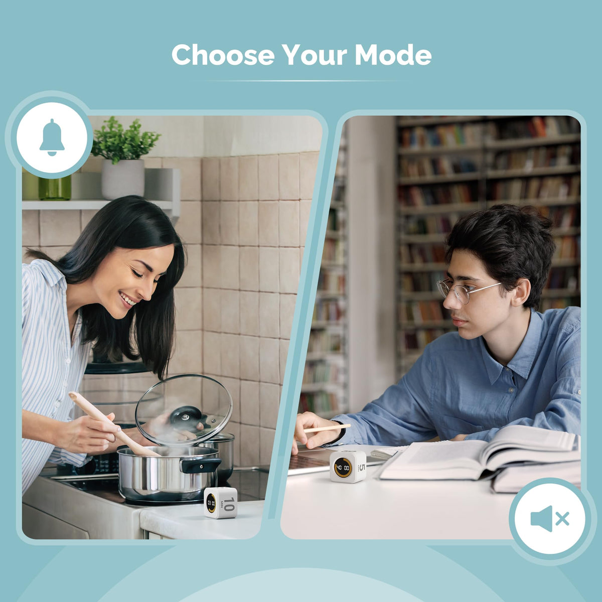 KADAMS compact desk timer design for home or office use.