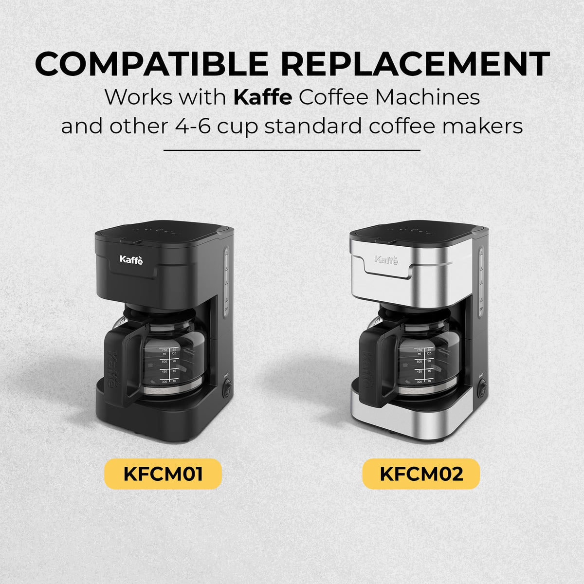 Kaffè Universal 5-Cup Glass Carafe dishwasher-safe design for quick cleanup