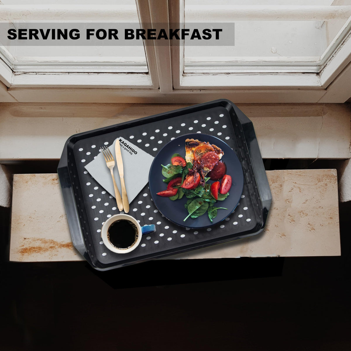 KAQAHIDO car tailgating tray for convenient roadside meals.