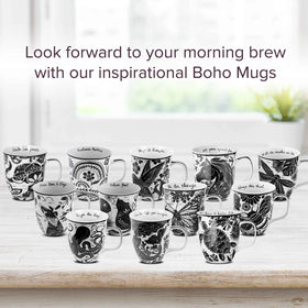 Karma Gifts boho cat mug design detail, adds boho charm