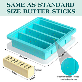 KASHME fits US-standard 4 oz butter blocks for easy prep.