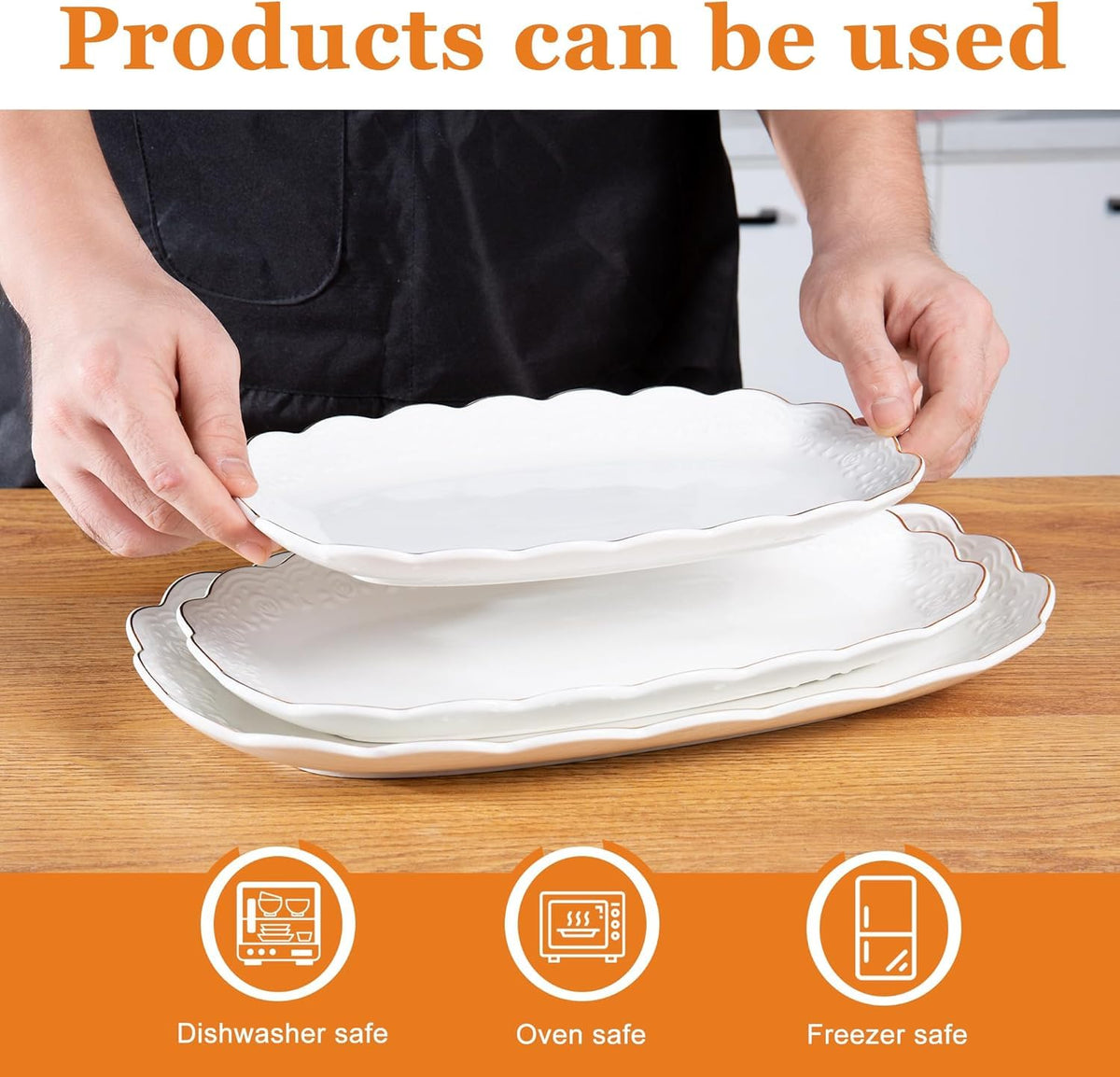 Kassel ceramic top-view platter highlights food presentation beautifully