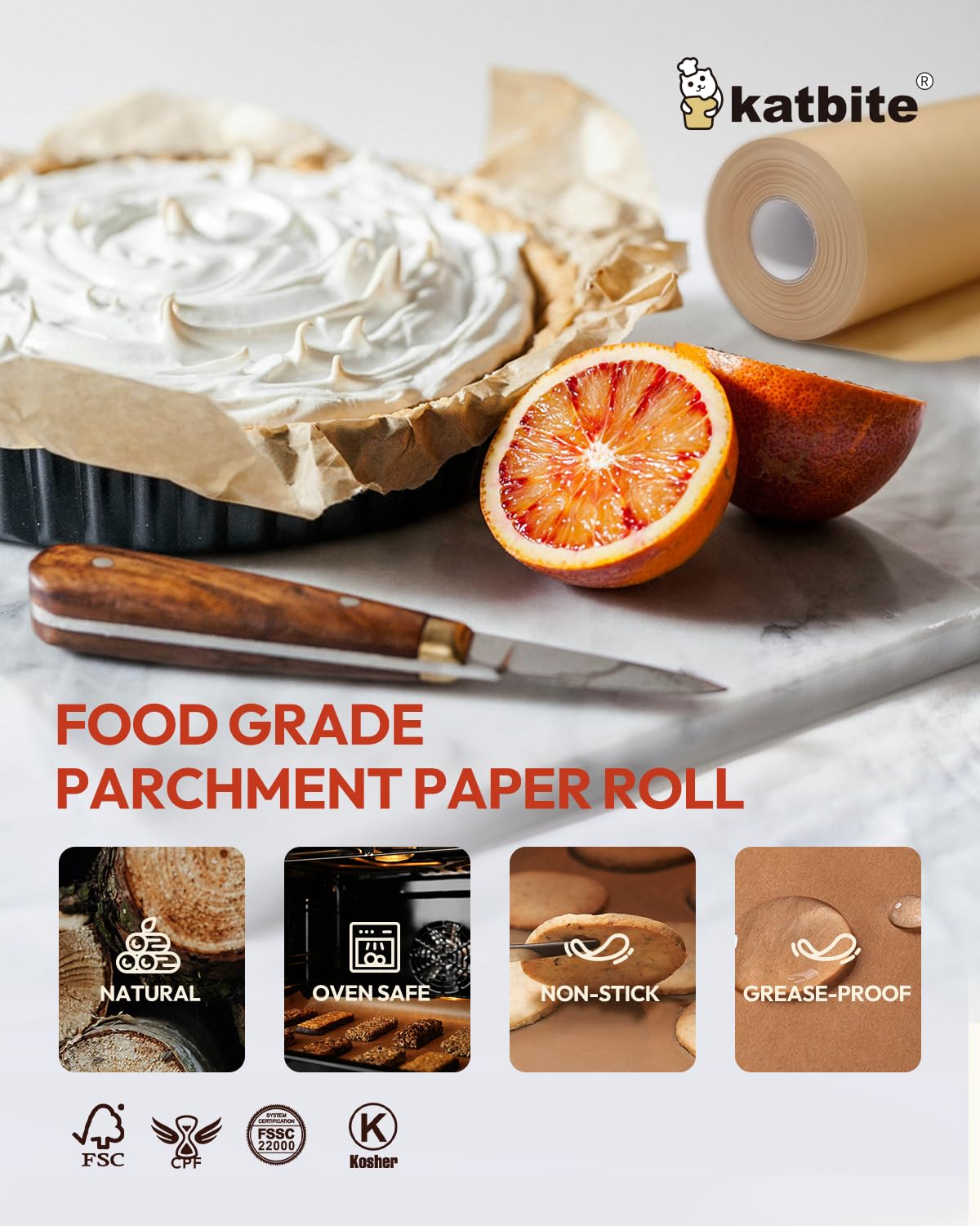 Katbite 45gsm heavy-duty parchment resists tearing under heavy use