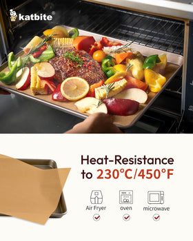 Heat resistant parchment paper from Katbite withstands -68 to 450°F.