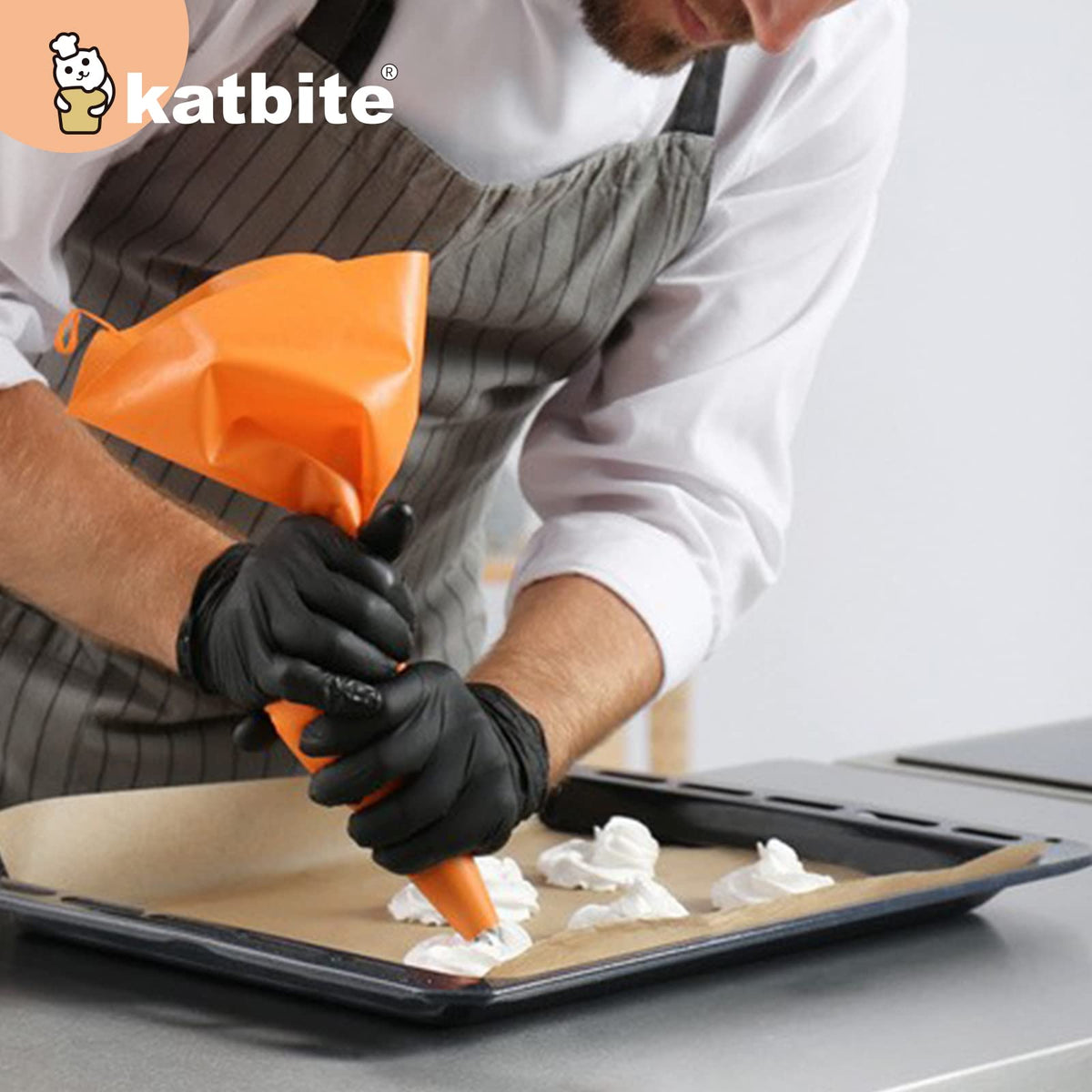 Katbite multi-use parchment paper for baking, wrapping, freezing, and microwave use.