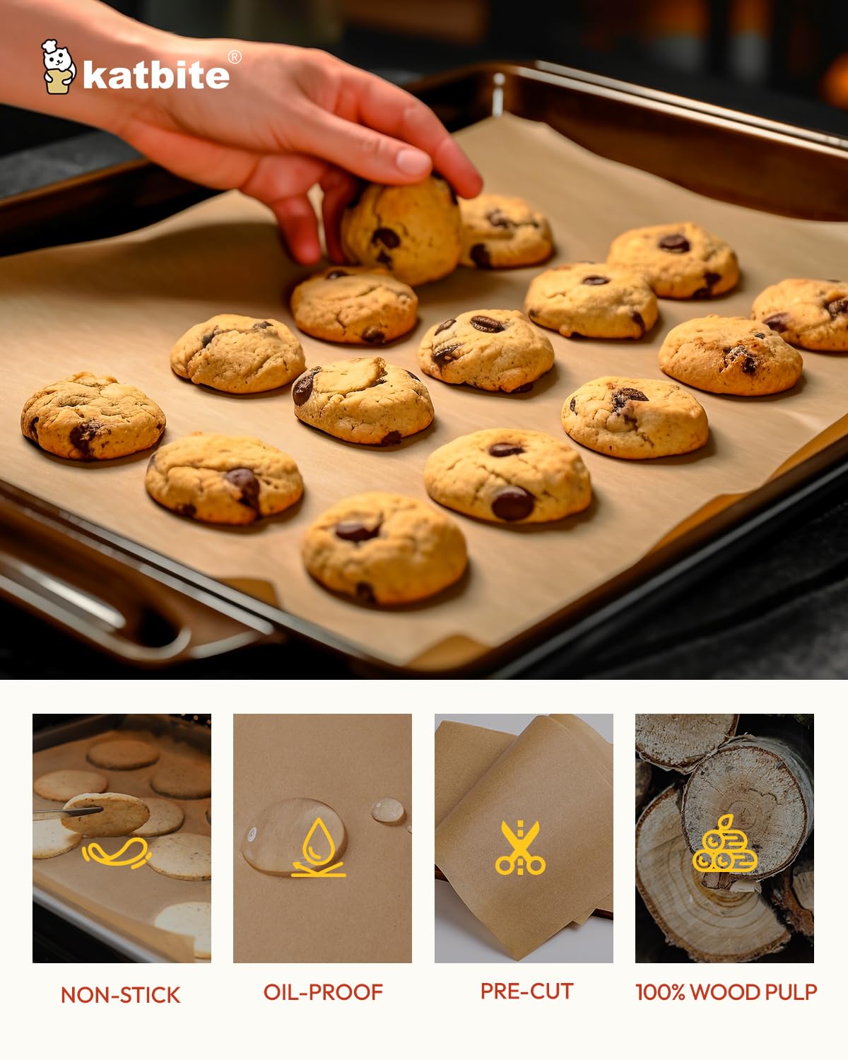 Double silicone coating provides a non-stick surface for easy release.