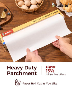 Heavy-duty Katbite parchment for sturdy trays and reliable non-stick results.