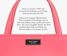kate spade new york wipe-clean interior simplifies daily use