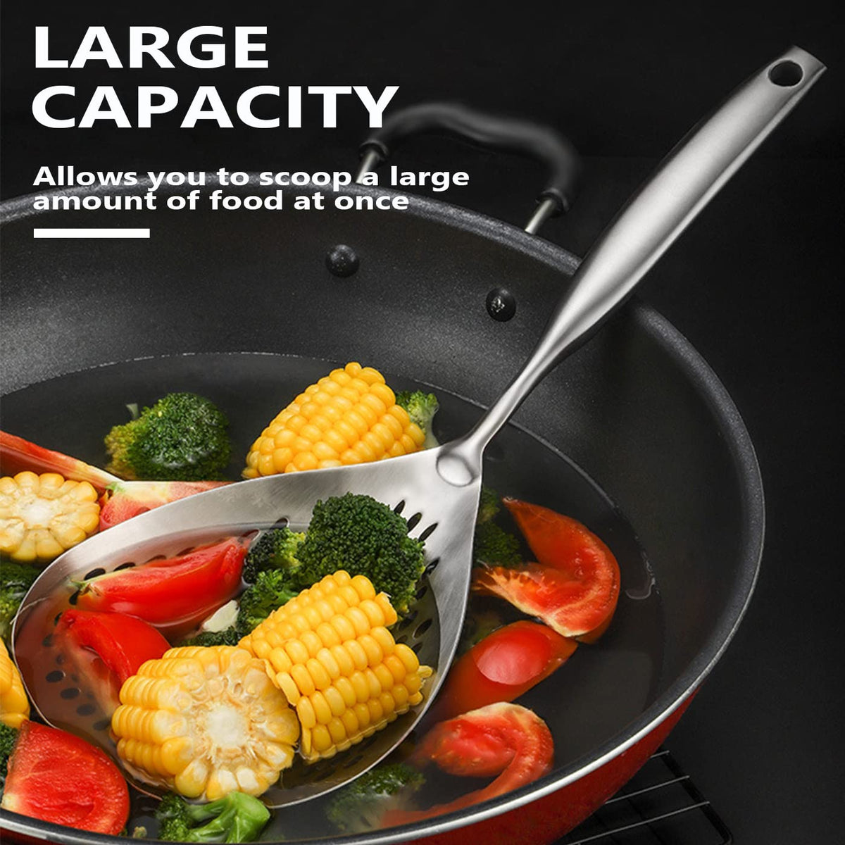 KAYCROWN pasta spider strainer lifting noodles with ease