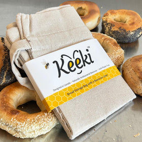 Keeki Bag on counter for sourdough storage setup.