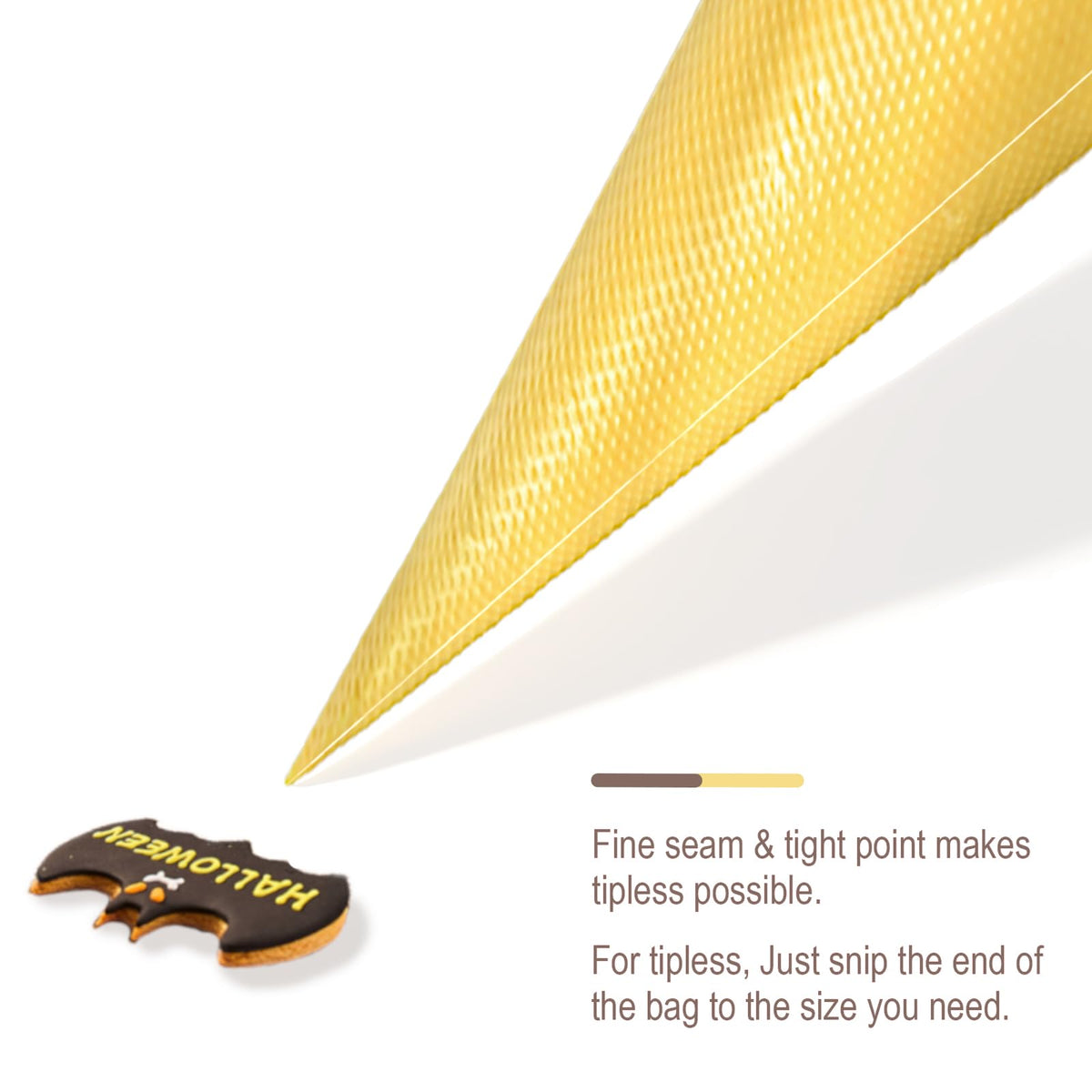 Keenpioneer piping bags with anti-slip texture for comfortable, steady piping.