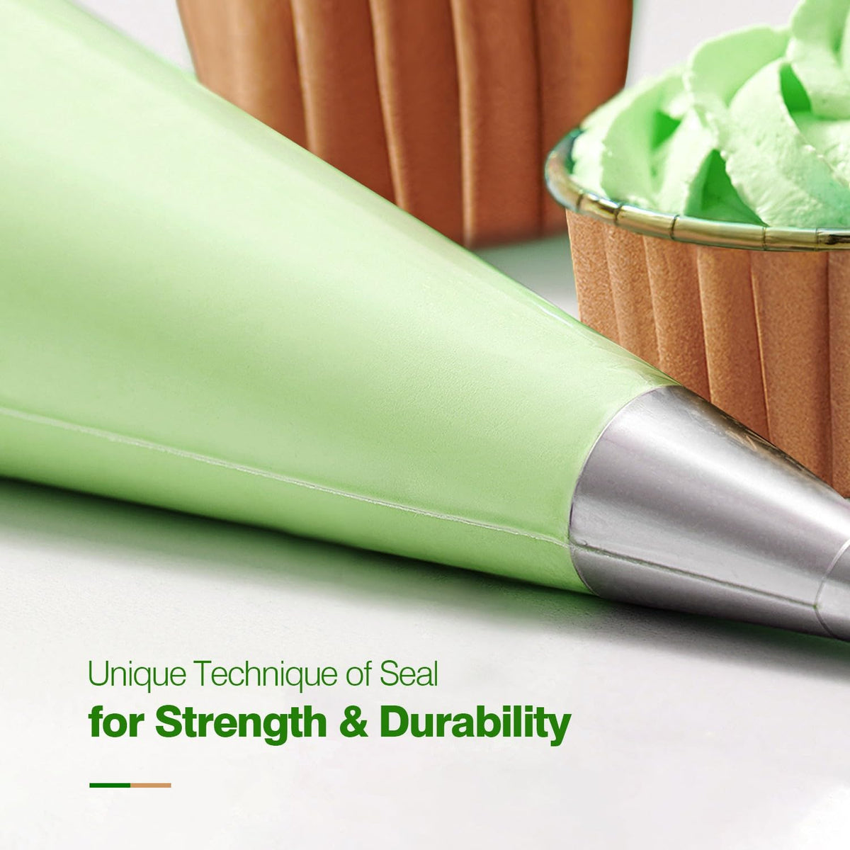 Keenpioneer buttercream piping bags in action for smooth cake decoration