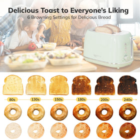 Keenstone toaster control panel green highlights for easy mode selection