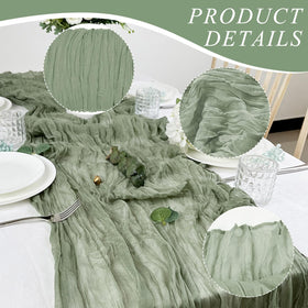 Keepshowing boho wedding table decor setup with airy, romantic ambiance.
