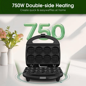KEINVE mini waffle maker pairs with kids’ breakfast and brunch ideas.