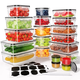 Kemethy 40pc food storage containers collection keeps pantry organized for meal prep