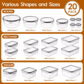 Kemethy airtight lids collection with secure seals to prevent spills