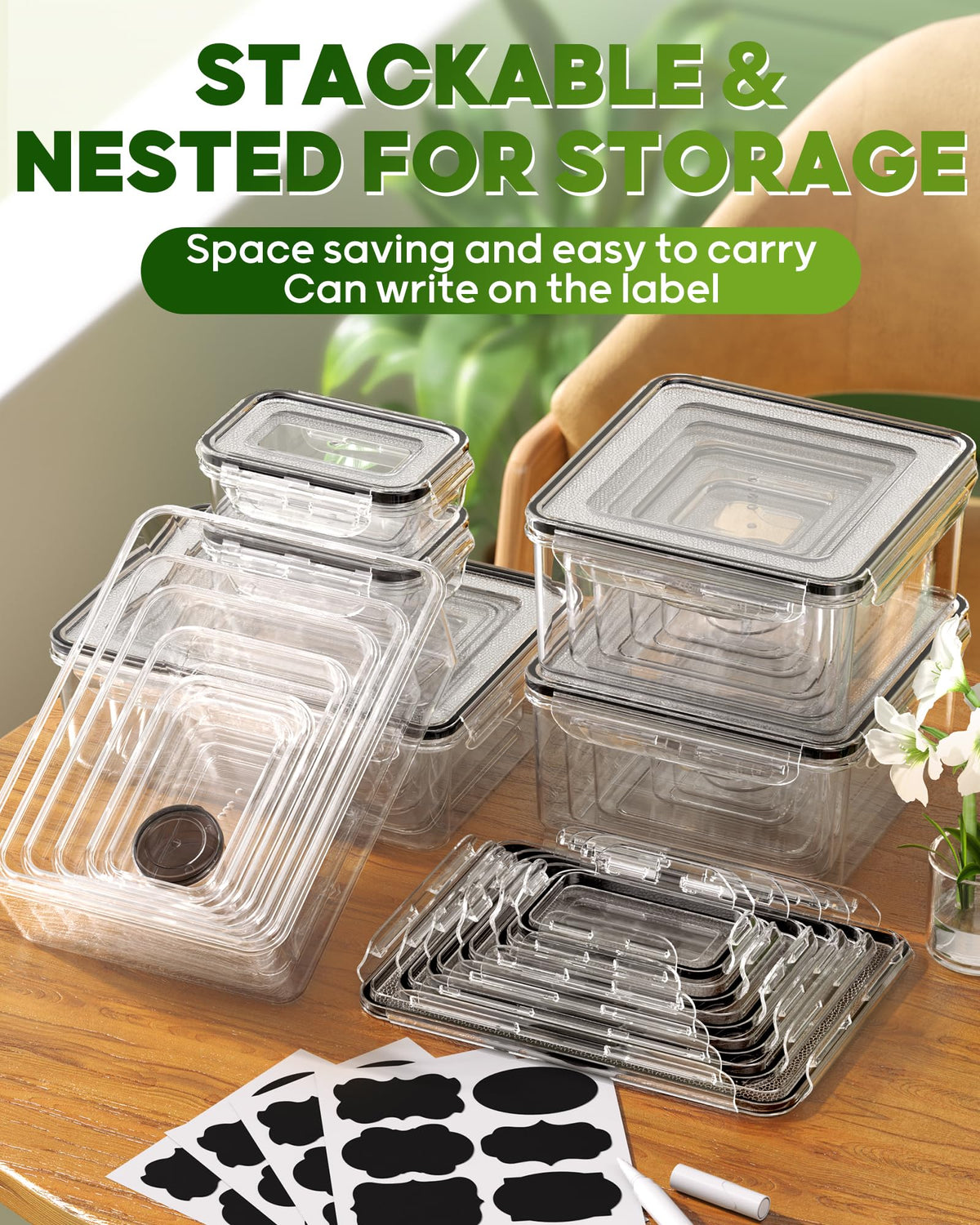 KEMETHY dishwasher-safe and freezer-friendly for versatile storage