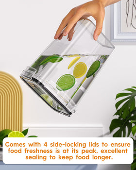 Kemethy medium 1.5qt container ideal for nuts or snacks.