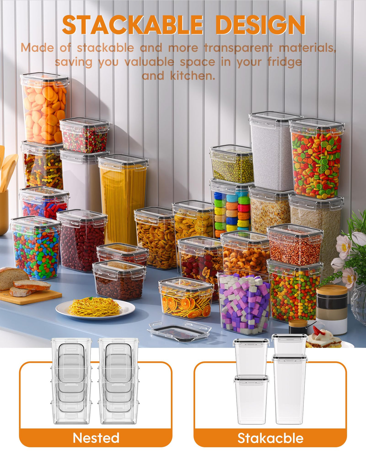 Kemethy standard 0.7qt container perfect for spices and tea bags.