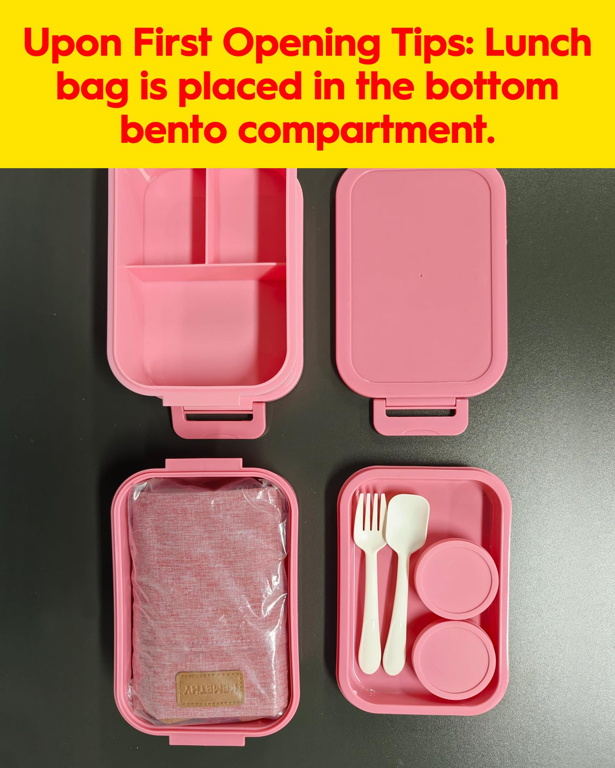 KEMETHY thermo bag insulated lunch bag keeps meals warm for hours.