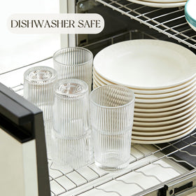 KEMORELA ribbed grip tumbler for secure handling during any drink.
