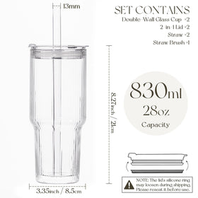 Kemorela boba tumbler wide mouth design for easy pouring