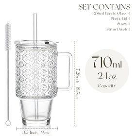 KEMORELA dishwasher-safe glass tumbler for quick cleaning