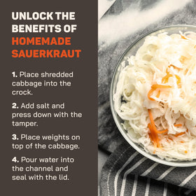 Kenley pounder packs cabbage to release juices and speed fermentation