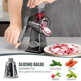 KEOUKE Rotary Cheese Grater easy-clean design for quick washing.