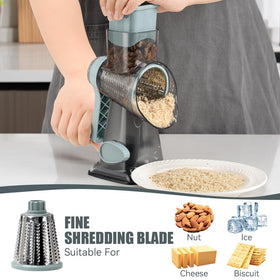 Cheese shredded into fluffy strands with Keouke Pro 6-in-1.