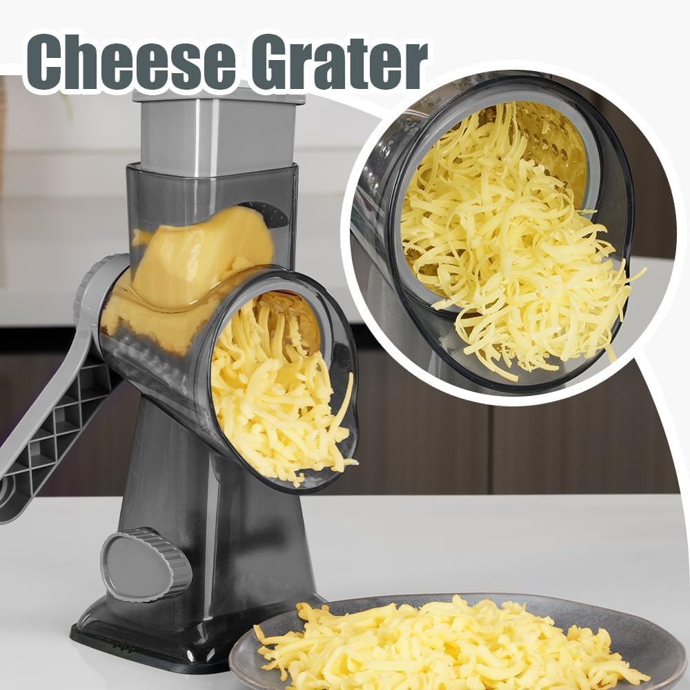 KEOUKE grater disassembled for easy cleaning and quick storage.