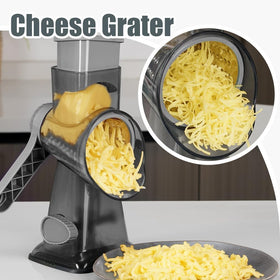 KEOUKE grater disassembled for easy cleaning and quick storage.