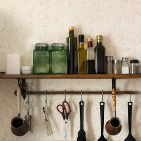 Kerixi green glass shakers, easy-fill design speeds daily cooking prep.