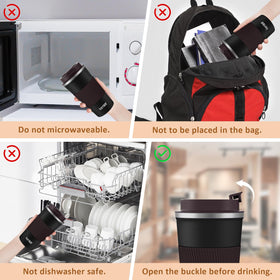 KETIEE Travel Mug holds 12oz for daily coffee or tea.