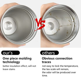 KETIEE Travel Mug sip-hole enables one-handed drinking on the go.