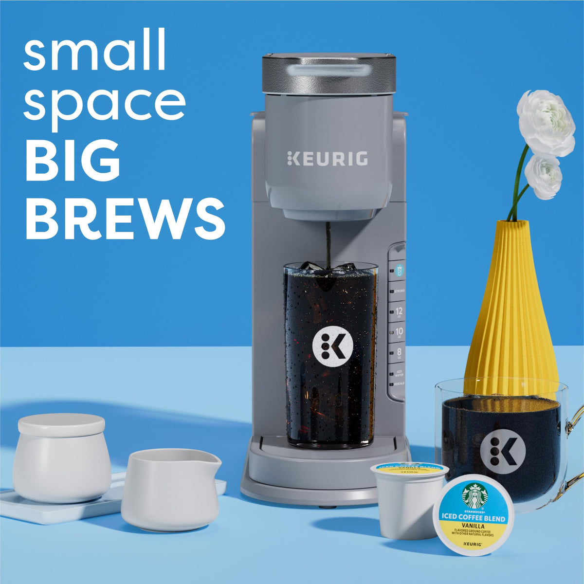 Keurig K-Iced 42 oz removable reservoir for multiple cups between refills