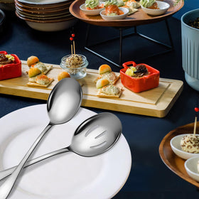 KeyOXY large serving spoons ideal for weddings and buffets.