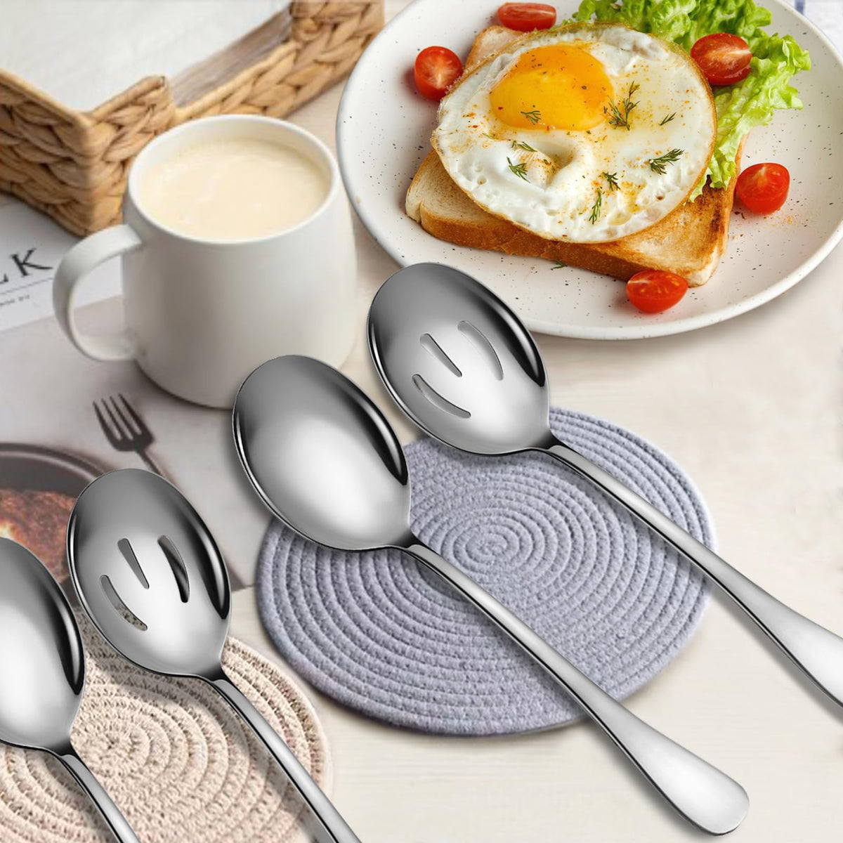 KeyOXY smooth, satin-sheen finish enhances table presentation.