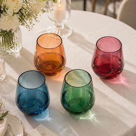 Khen reusable plastic wine glasses blend practicality with vibrant style