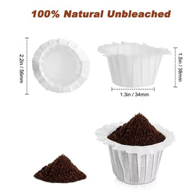 Kicovitifa filter papers for Keurig cups reduce mess and improve consistency.