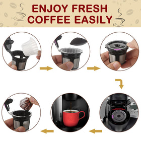 Kicovitifa mess-free filtering keeps counters clean during busy mornings.