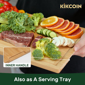 Kikcoin knife-friendly surface preserves blade sharpness during use.